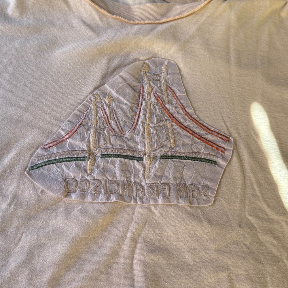 Vintage single stitch San Francisco cotton embroidered short sleeved tee‎ XL - Picture 8 of 8